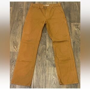 Carhartt Men's Double Knee relaxed fit workwear Cargo Pants Khaki Brown Sz 36